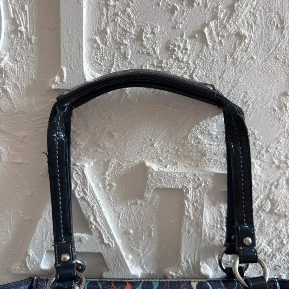 Coach Purse Chelsea Heritage Signature C Colorful Tote F15139